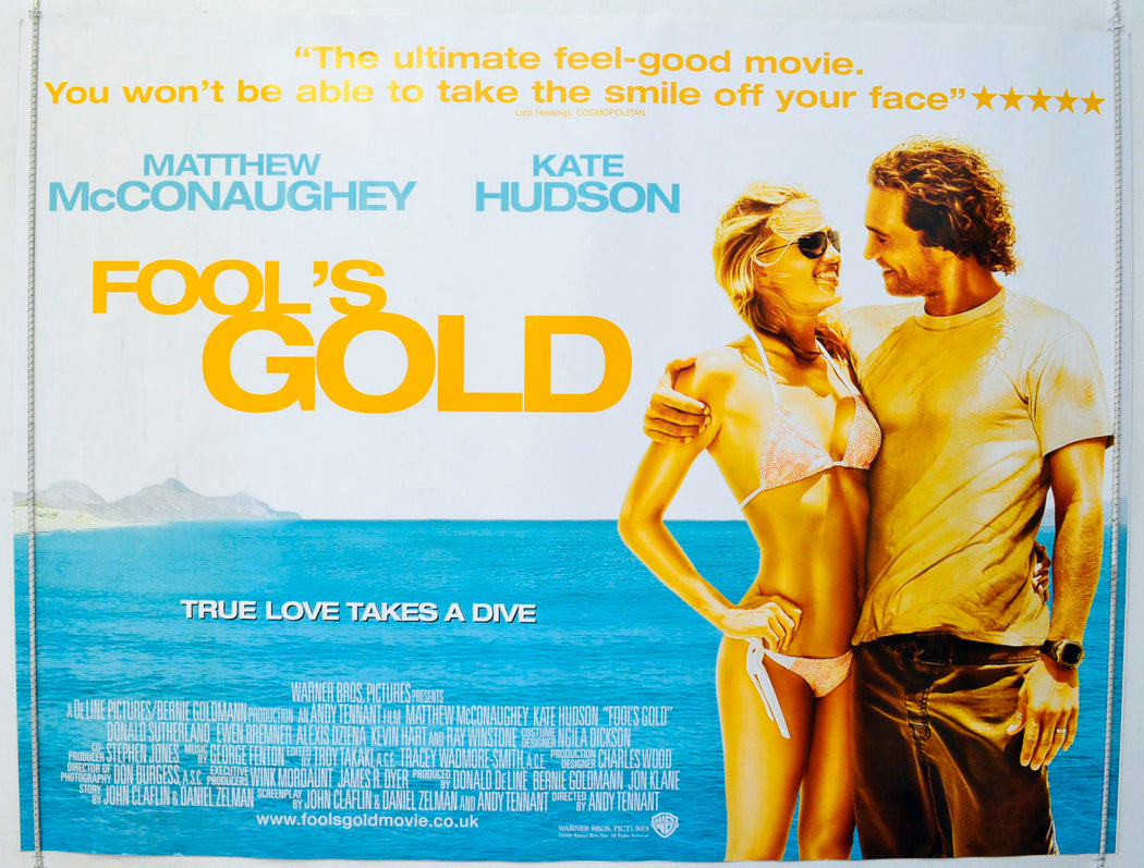Fool's Gold Original British Quad Poster - Film Poster - Movie Poster