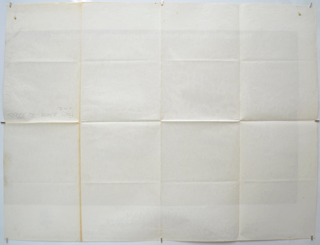 FORT APACHE, THE BRONX (Back) Cinema Quad Movie Poster