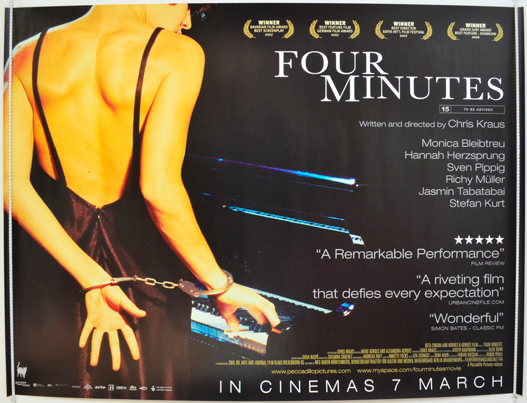 Four Minutes (a.k.a. Vier Minuten) Original Quad Poster - Film Poster - Movie Poster