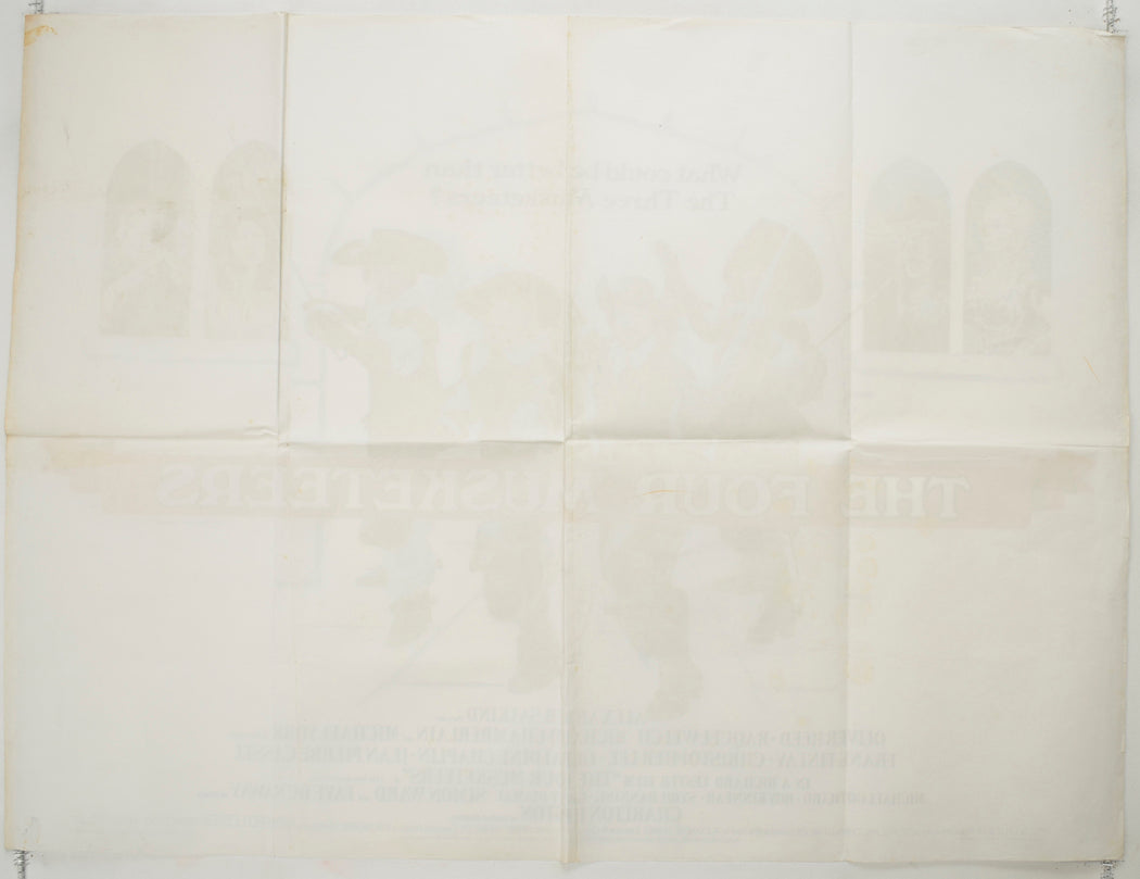 THE FOUR MUSKETEERS (Back) Cinema Quad Movie Poster