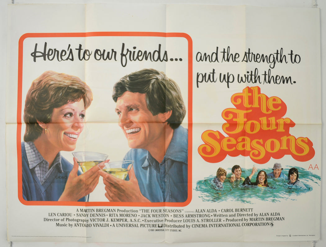 The Four Seasons Original Quad Poster - Film Poster - Movie Poster