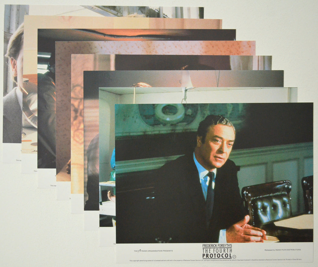 THE FOURTH PROTOCOL (Full View) Cinema Set of Colour FOH Stills / Lobby Cards