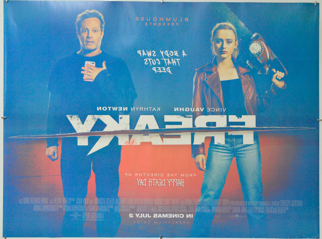 Freaky (Back) Cinema Quad Movie Poster