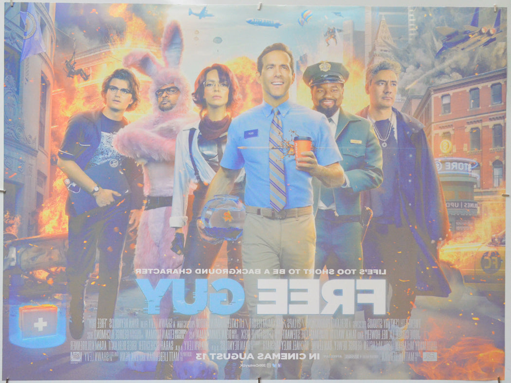 Free Guy (Back) Cinema Quad Movie Poster