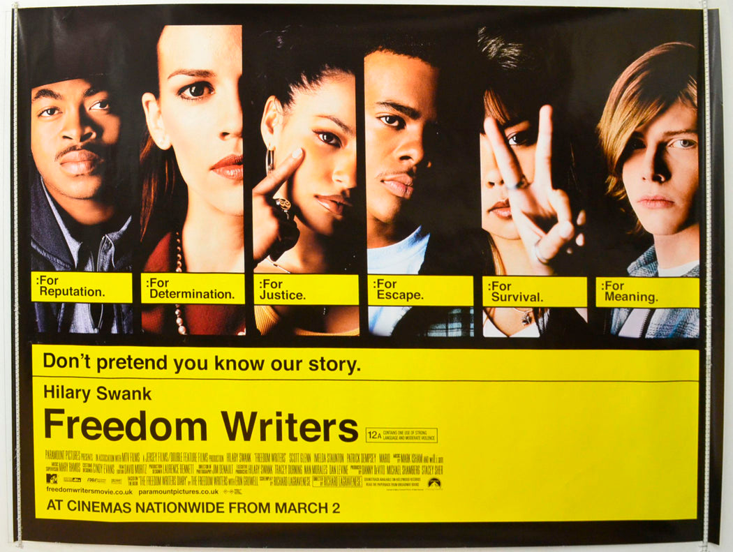 Freedom Writers Original British Quad Poster - Film Poster - Movie Poster