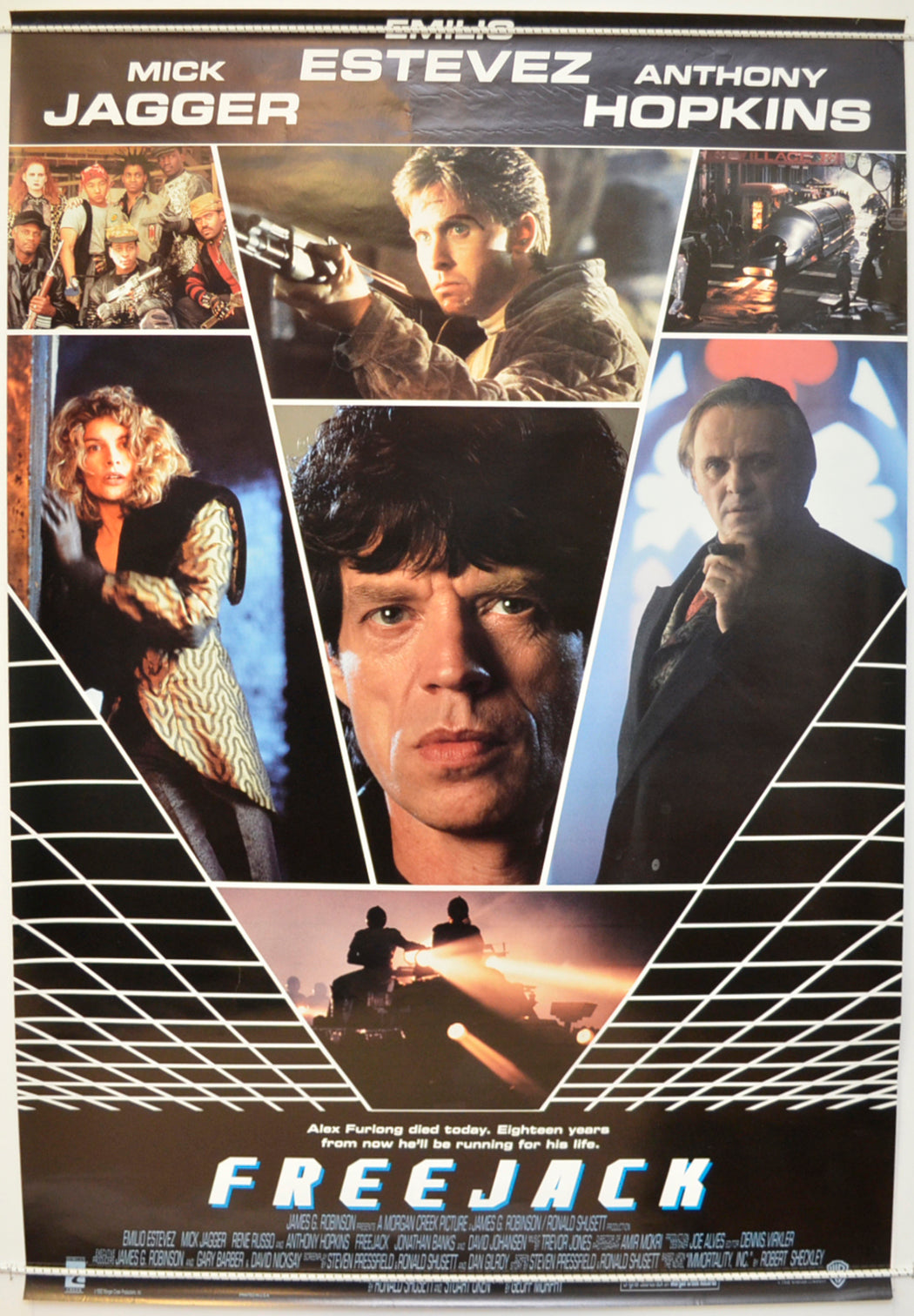 Freejack Original One Sheet Poster - Film Poster - Movie Poster