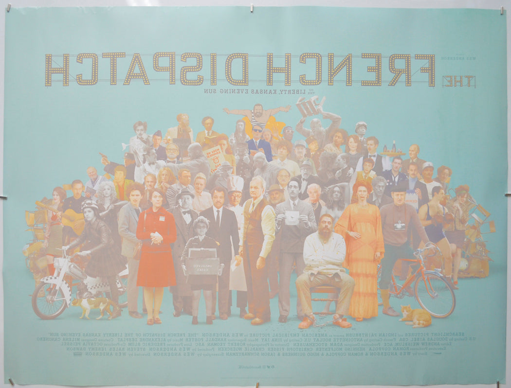 THE FRENCH DISPATCH (Back) Cinema Quad Movie Poster