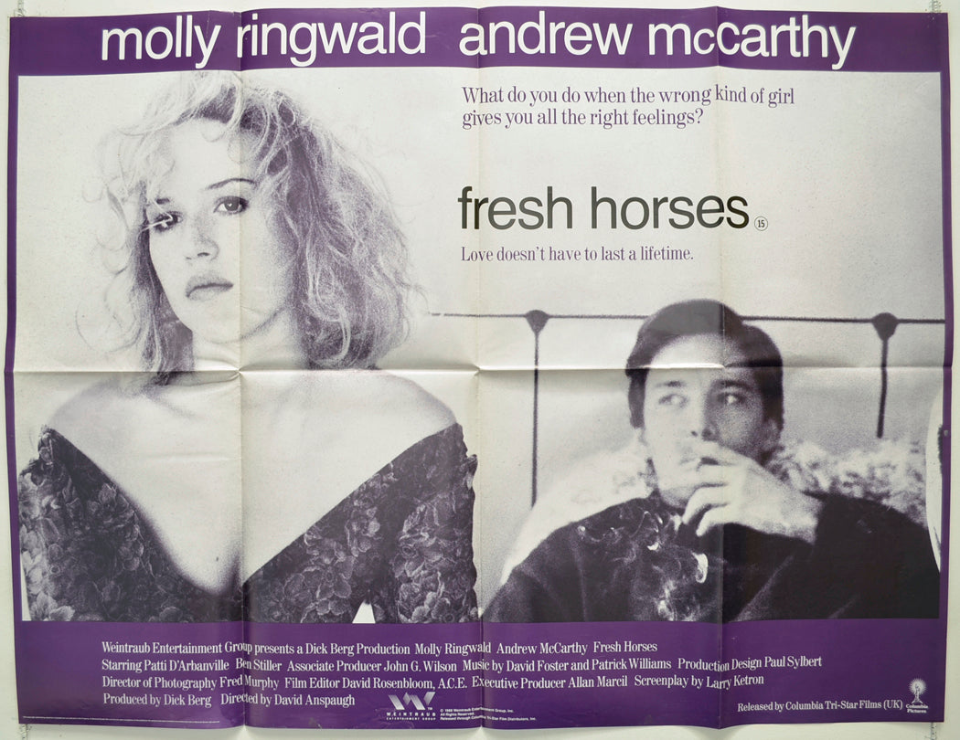Fresh Horses Original Quad Poster - Film Poster - Movie Poster