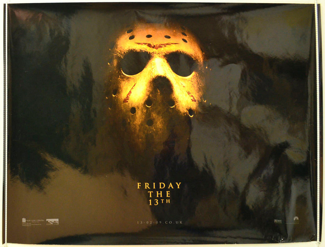 Friday The 13th (Teaser / Advance Version) Original British Quad Poster - Film Poster - Movie Poster