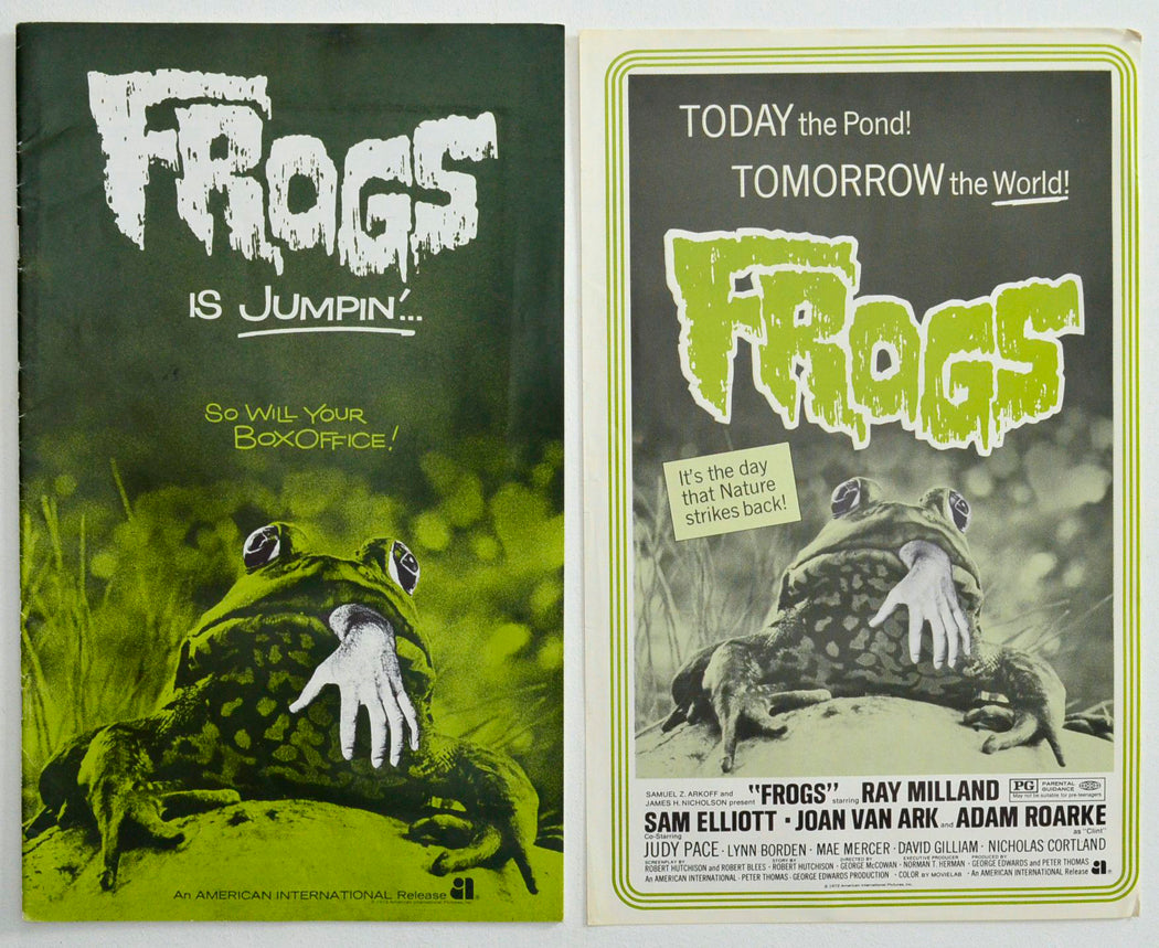 Frogs Original 28 Page Cinema Exhibitors Campaign Press Book + Ad Sheet