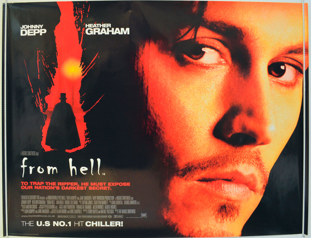 From Hell Original Quad Poster - Film Poster - Movie Poster