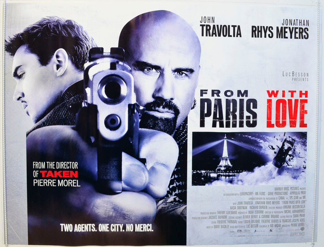 From Paris With Love Original British Quad Poster - Film Poster - Movie Poster