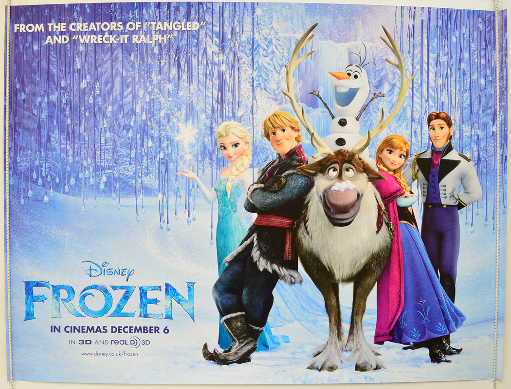 Frozen (Teaser / Advance Version) Original Quad Poster - Film Poster - Movie Poster