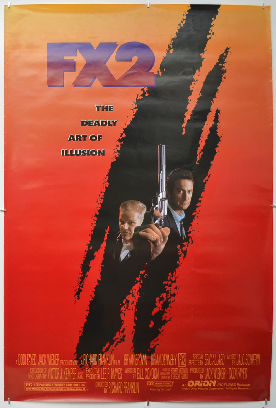 FX 2 : The Deadly Art Of Illusion Original One Sheet Poster - Film Poster - Movie Poster