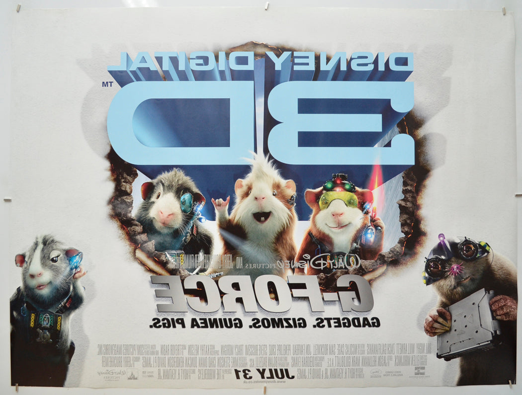 G-FORCE (Back) Cinema Quad Movie Poster