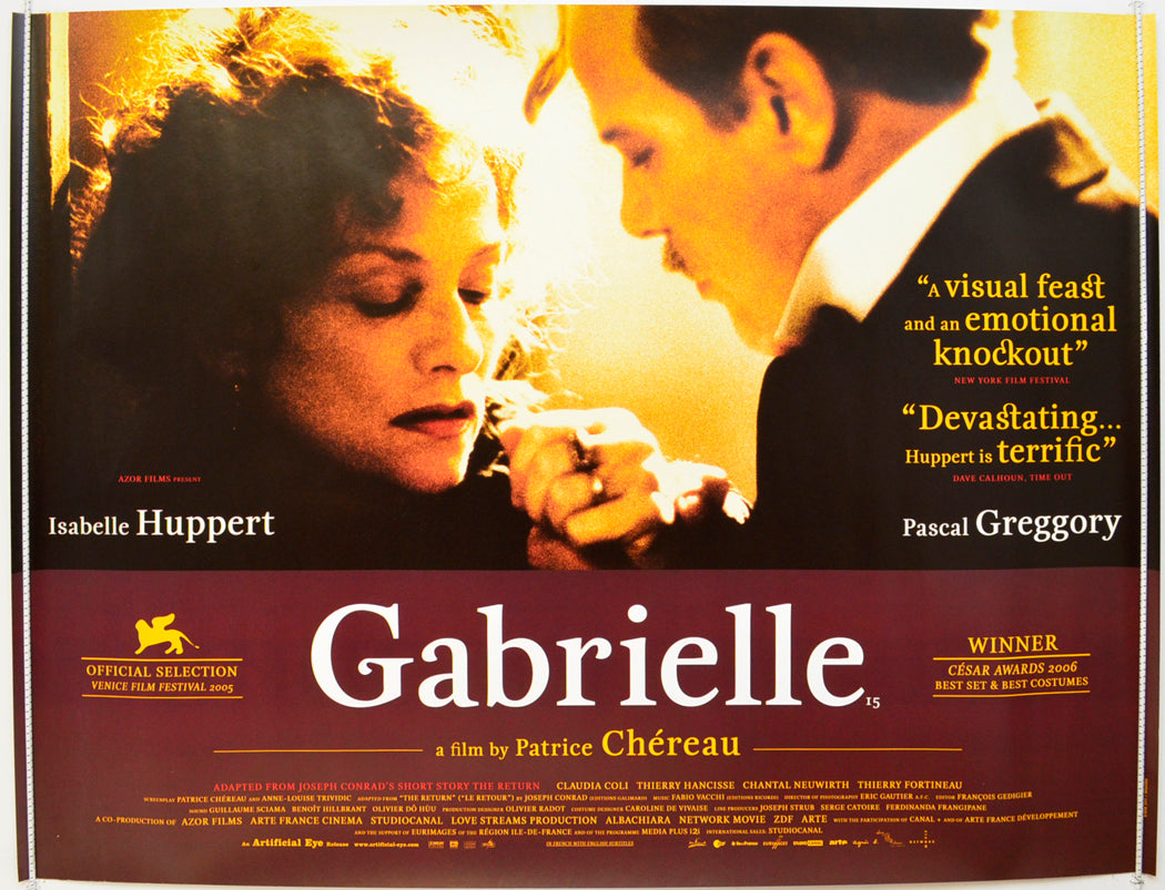 Gabrielle Original British Quad Poster - Film Poster - Movie Poster