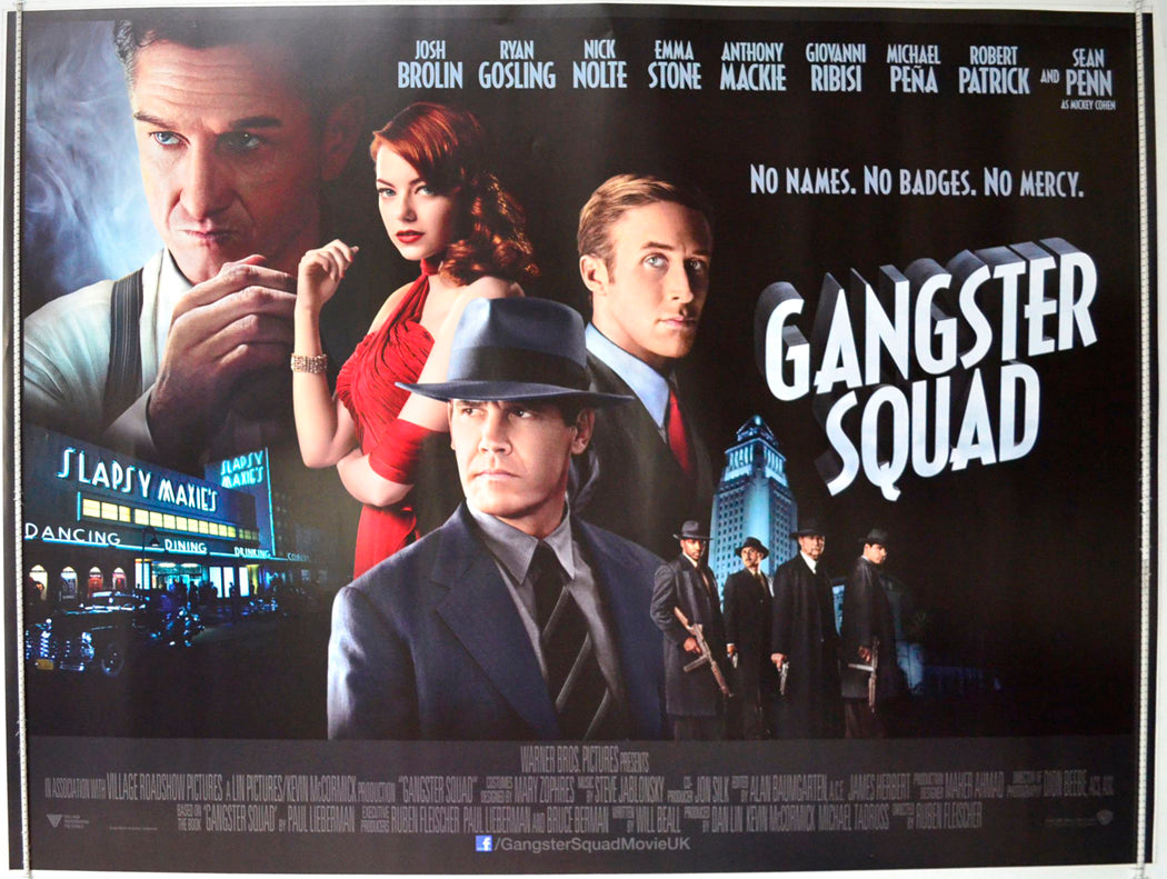 Gangster Squad Original British Quad Poster - Film Poster - Movie Poster