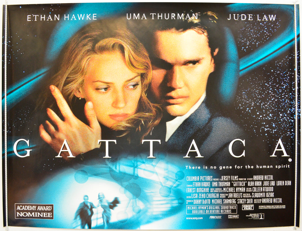 Gattaca Original British Quad Poster - Film Poster - Movie Poster