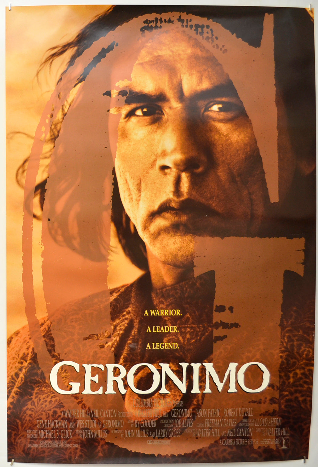 Geronimo (Teaser / Advance Version) Original One Sheet Poster - Film Poster - Movie Poster