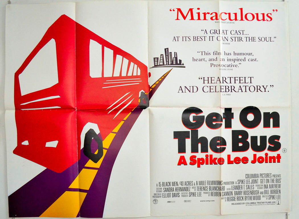 Get On The Bus Original British Quad Poster - Film Poster - Movie Poster