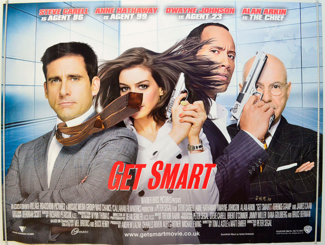 Get Smart (Version 2) Original British Quad Poster - Film Poster - Movie Poster