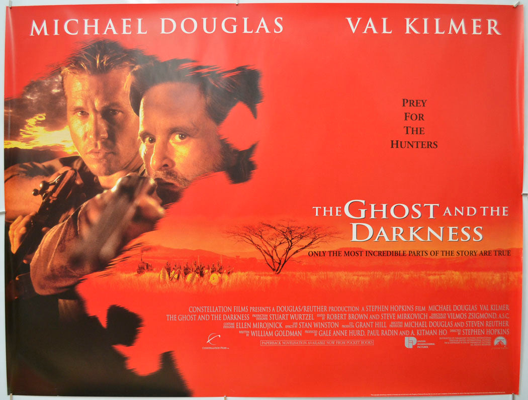 The Ghost And The Darkness Original Quad Poster - Film Poster - Movie Poster