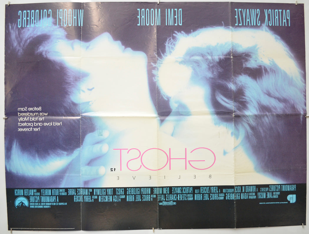 GHOST (Back) Cinema Quad Movie Poster