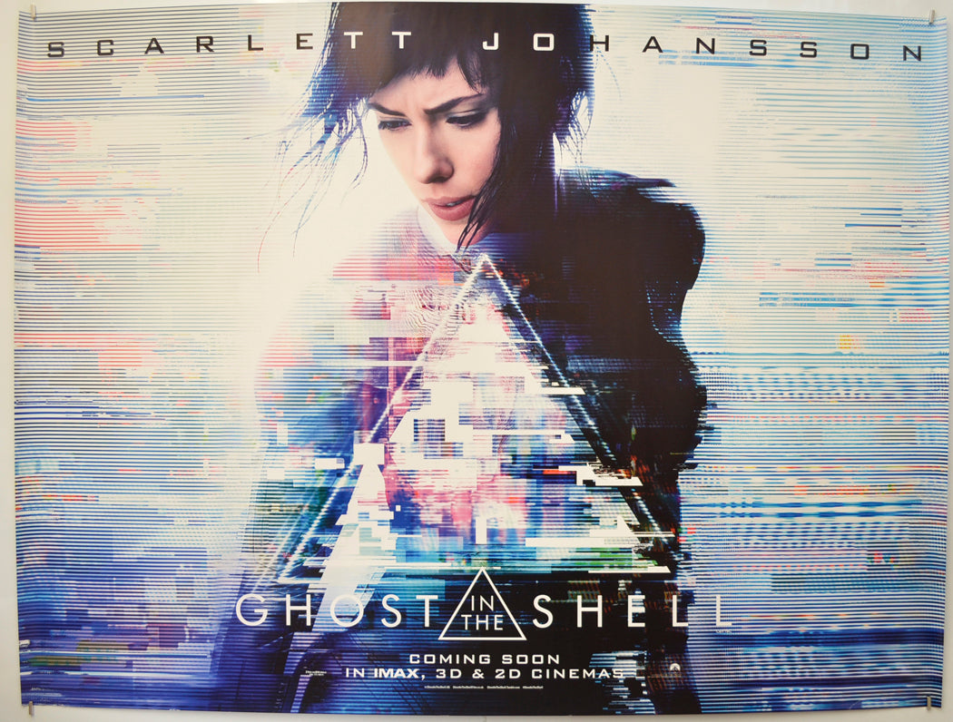 Ghost In The Shell (Teaser / Advance Version) Original Quad Poster - Film Poster - Movie Poster