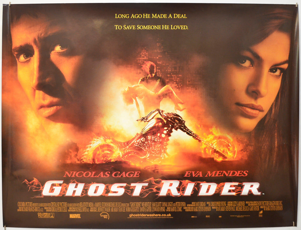 Ghost Rider Original Quad Poster - Film Poster - Movie Poster