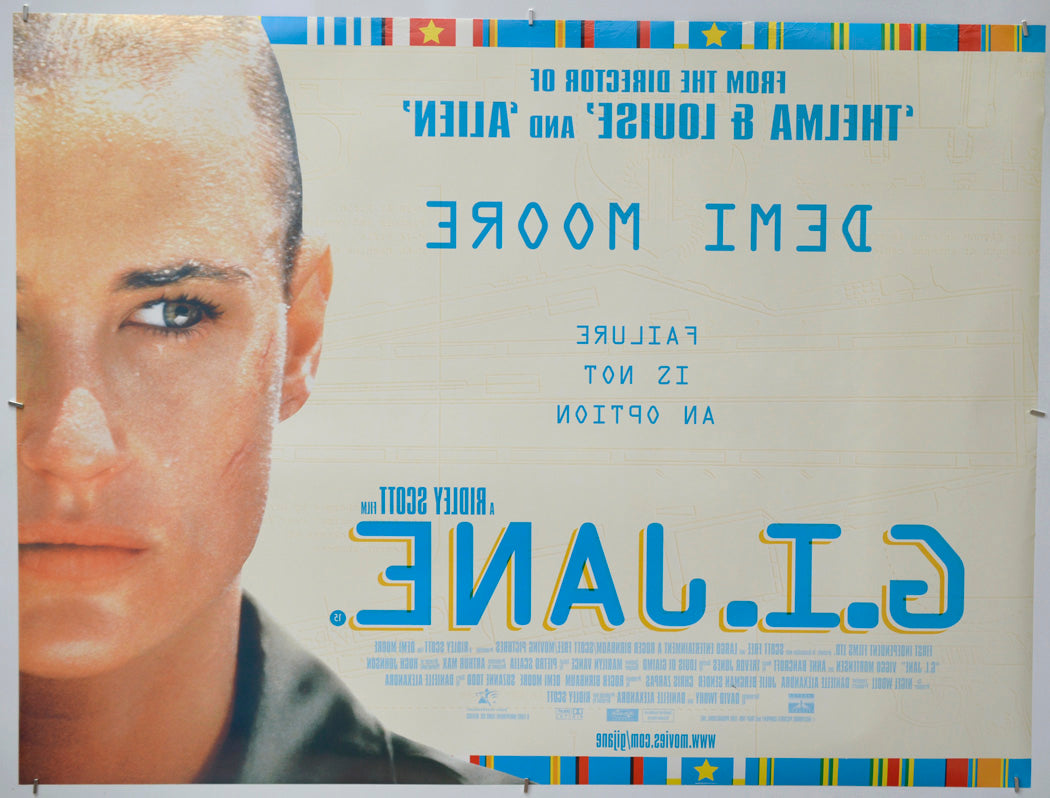 G.I. Jane (Back) Cinema Quad Movie Poster