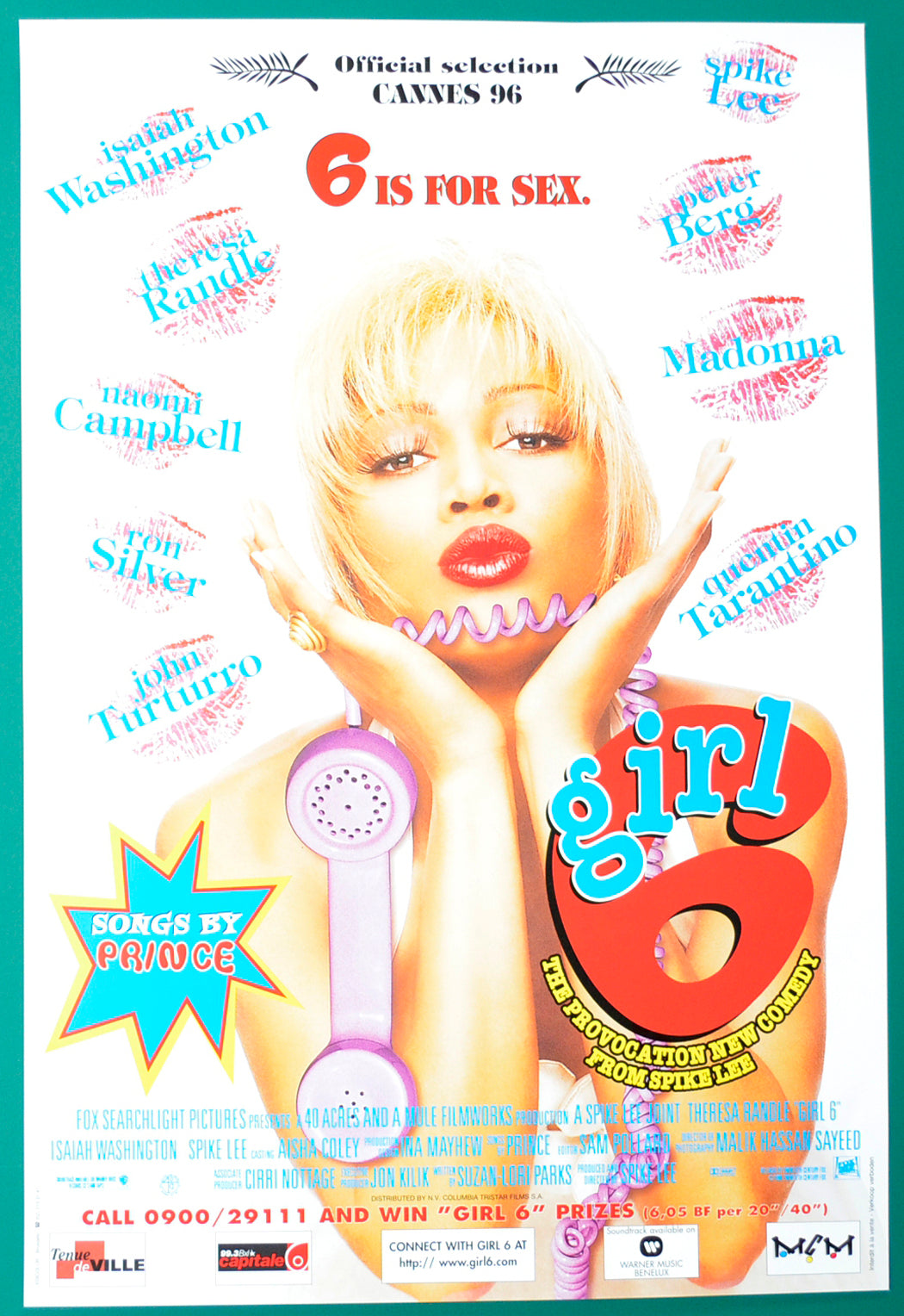 GIRL 6 Original Belgian Poster - Film Poster - Movie Poster