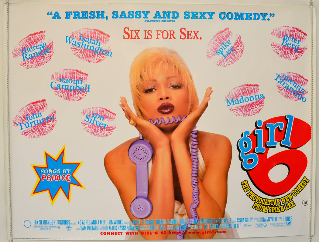 Girl 6 Original Quad Poster - Film Poster - Movie Poster