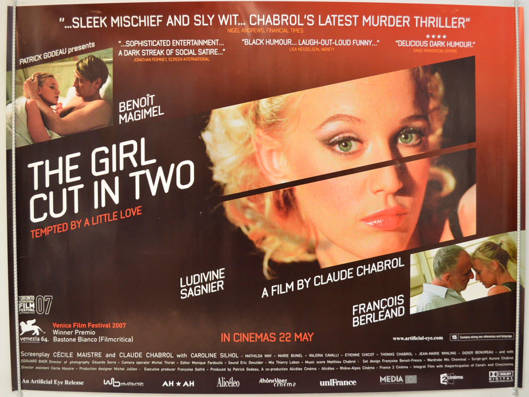 The Girl Cut In Two (a.k.a. La Fille Coupee En Deux) Original Quad Poster - Film Poster - Movie Poster