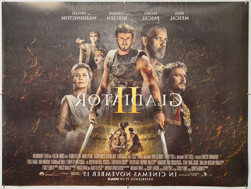 Gladiator II (Back) Cinema Quad Movie Poster