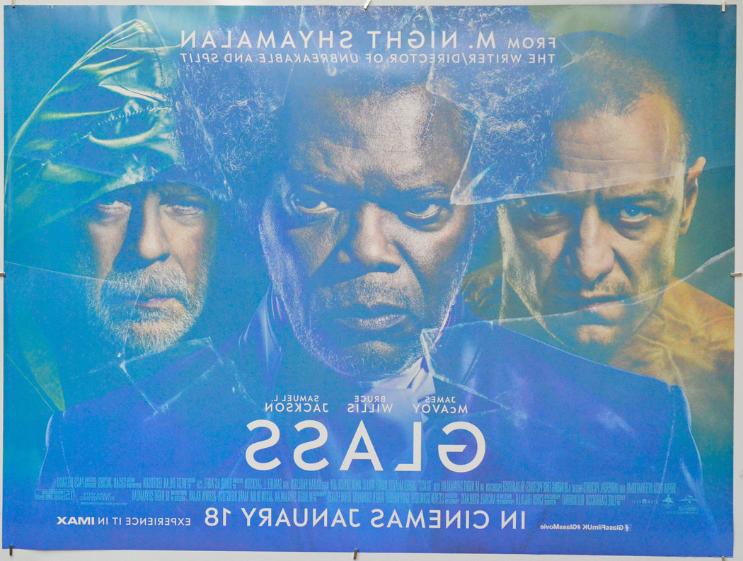 Glass (Back) Cinema Quad Movie Poster