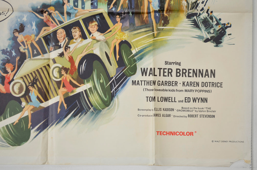 THE GNOME-MOBILE (Bottom Right) Cinema Quad Movie Poster