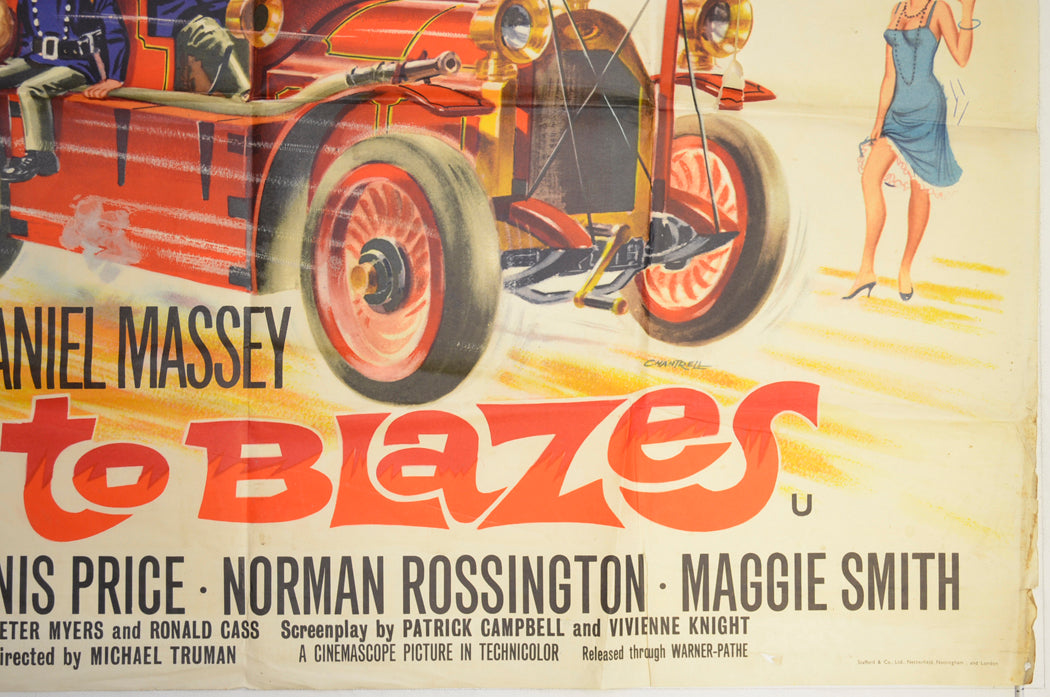 GO TO BLAZES (Bottom Right) Cinema Quad Movie Poster