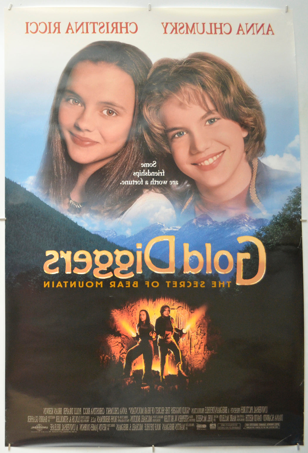 GOLD DIGGERS: THE SECRET OF BEAR MOUNTAIN (Back) Cinema One Sheet Movie Poster