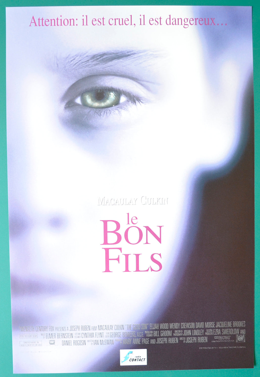 The Good Son (Belgian French Title - Le Bon Fils) Original Belgian Poster - Film Poster - Movie Poster