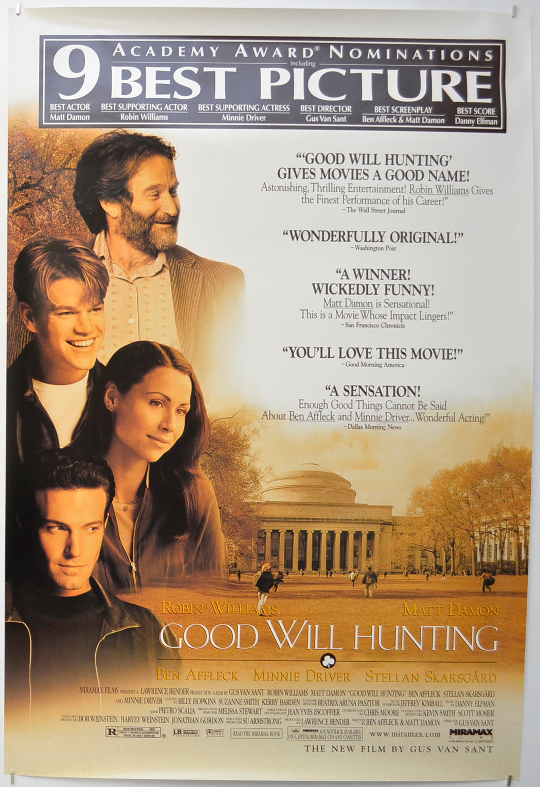 Good Will Hunting Original One Sheet Poster - Film Poster - Movie Poster