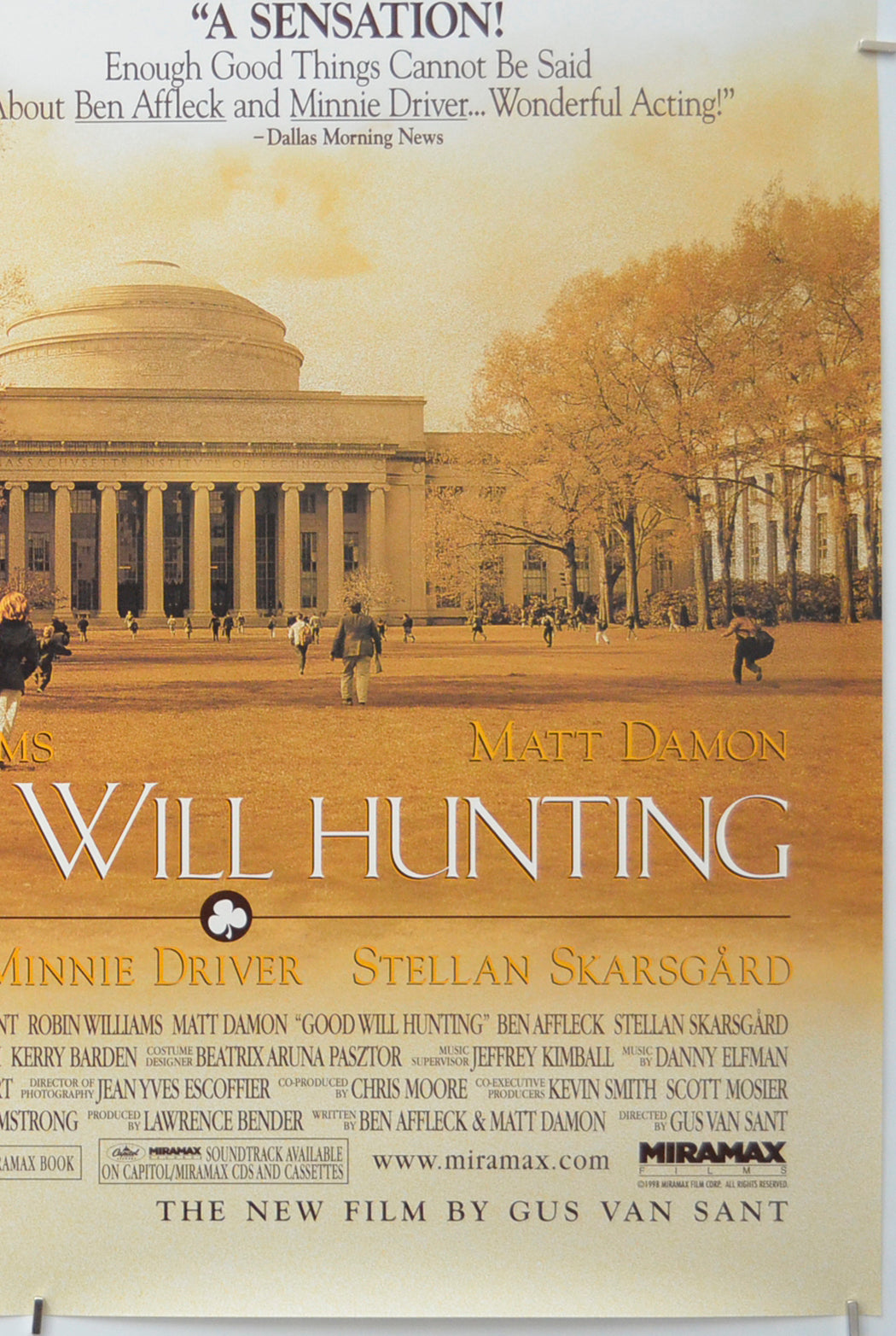 GOOD WILL HUNTING (Bottom Right) Cinema One Sheet Movie Poster