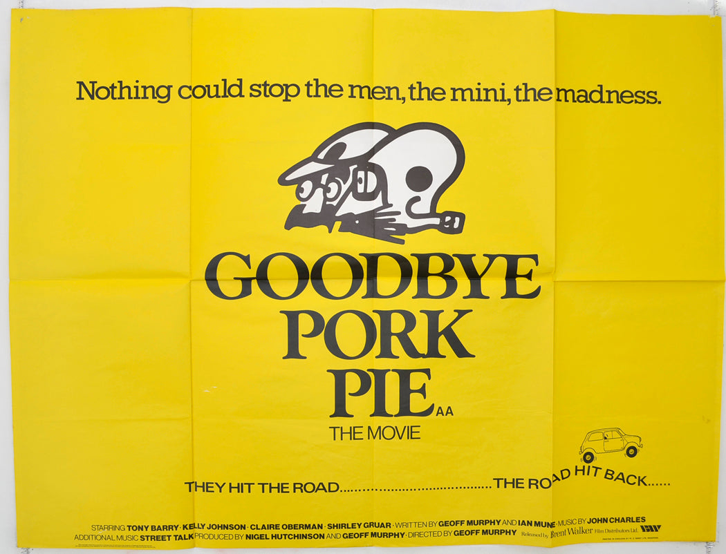Goodbye Pork Pie Original Quad Poster - Film Poster - Movie Poster