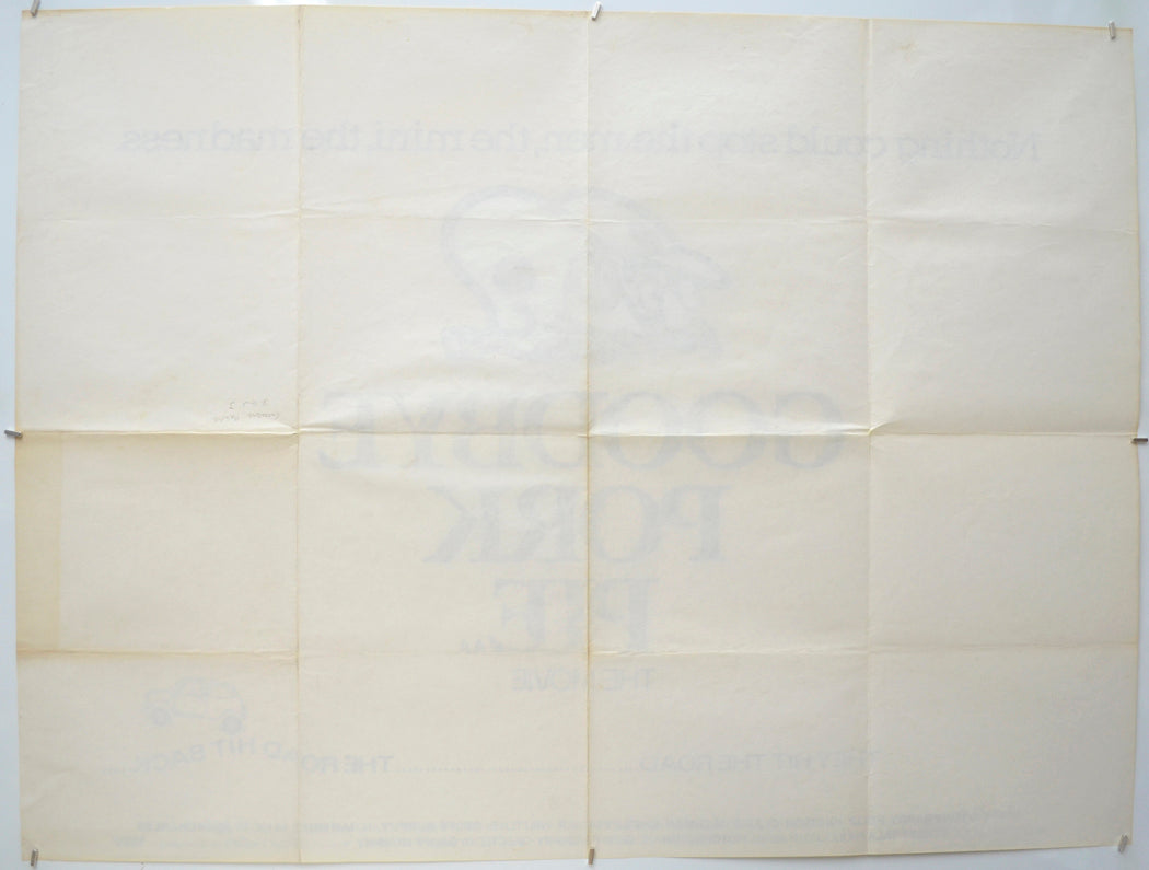 GOODBYE PORK PIE (Back) Cinema Quad Movie Poster