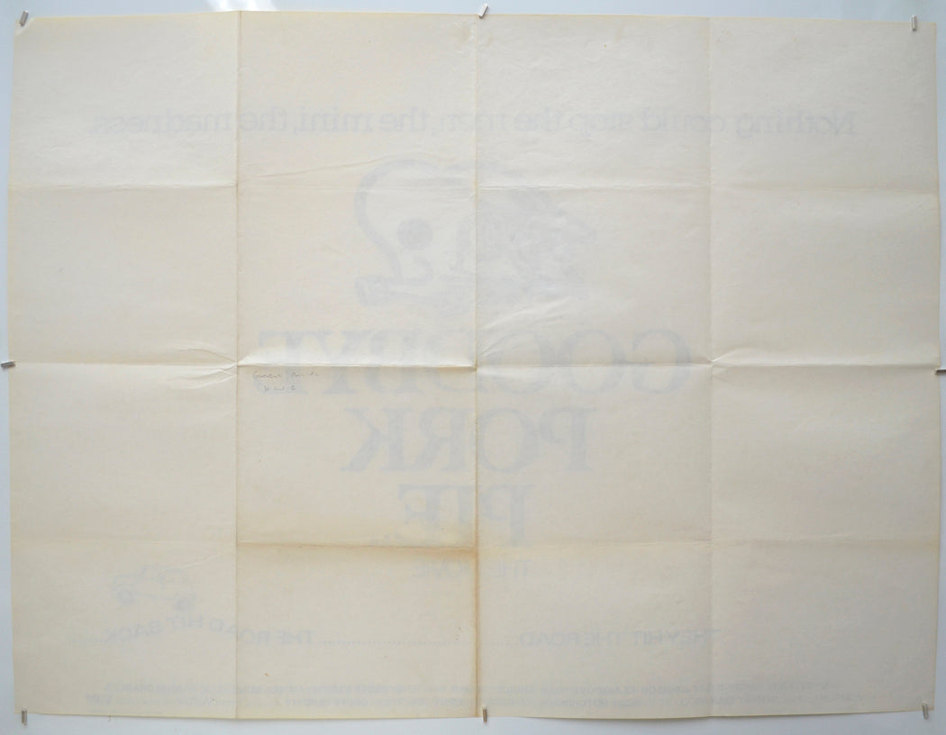 GOODBYE PORK PIE (Back) Cinema Quad Movie Poster