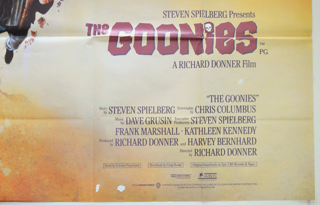THE GOONIES (Bottom Right) Cinema Quad Movie Poster