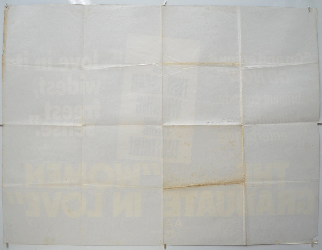 THE GRADUATE / WOMEN IN LOVE (Back) Cinema Quad Movie Poster