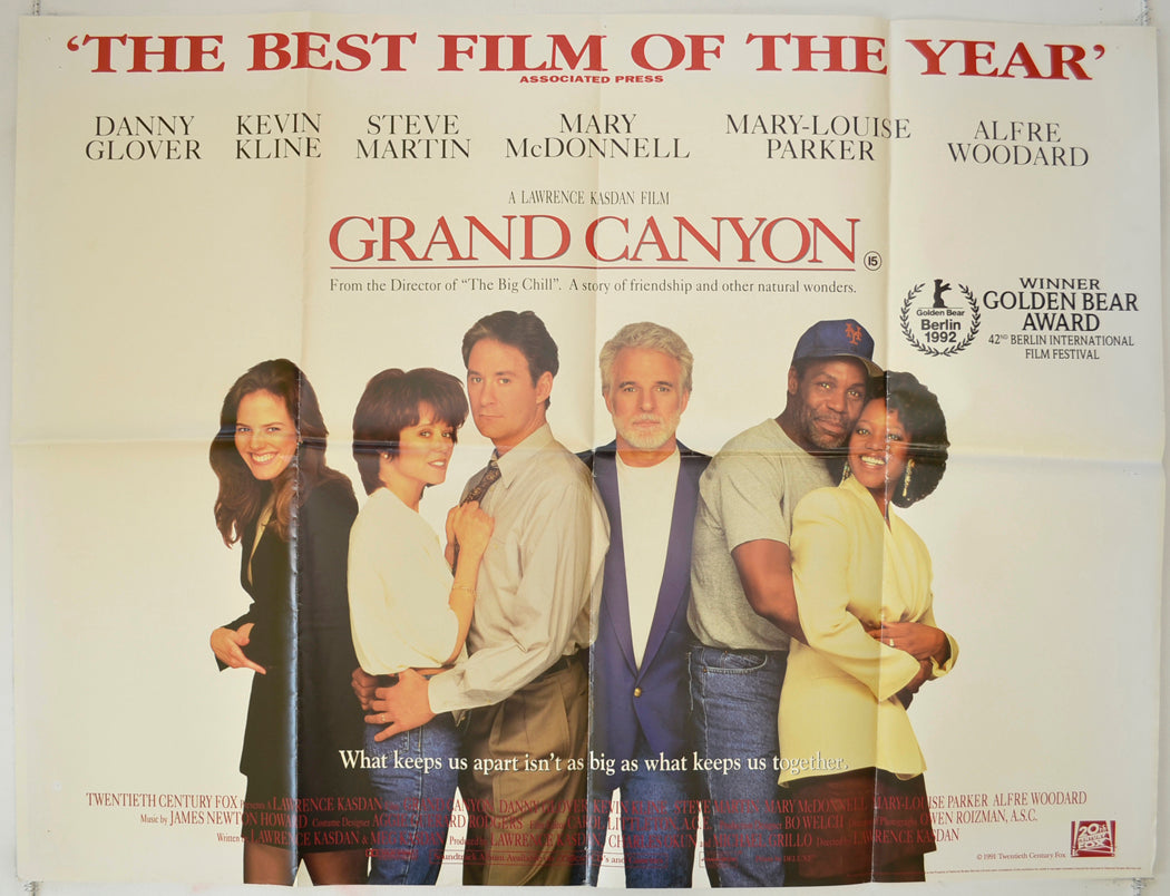 Grand Canyon Original Quad Poster - Film Poster - Movie Poster