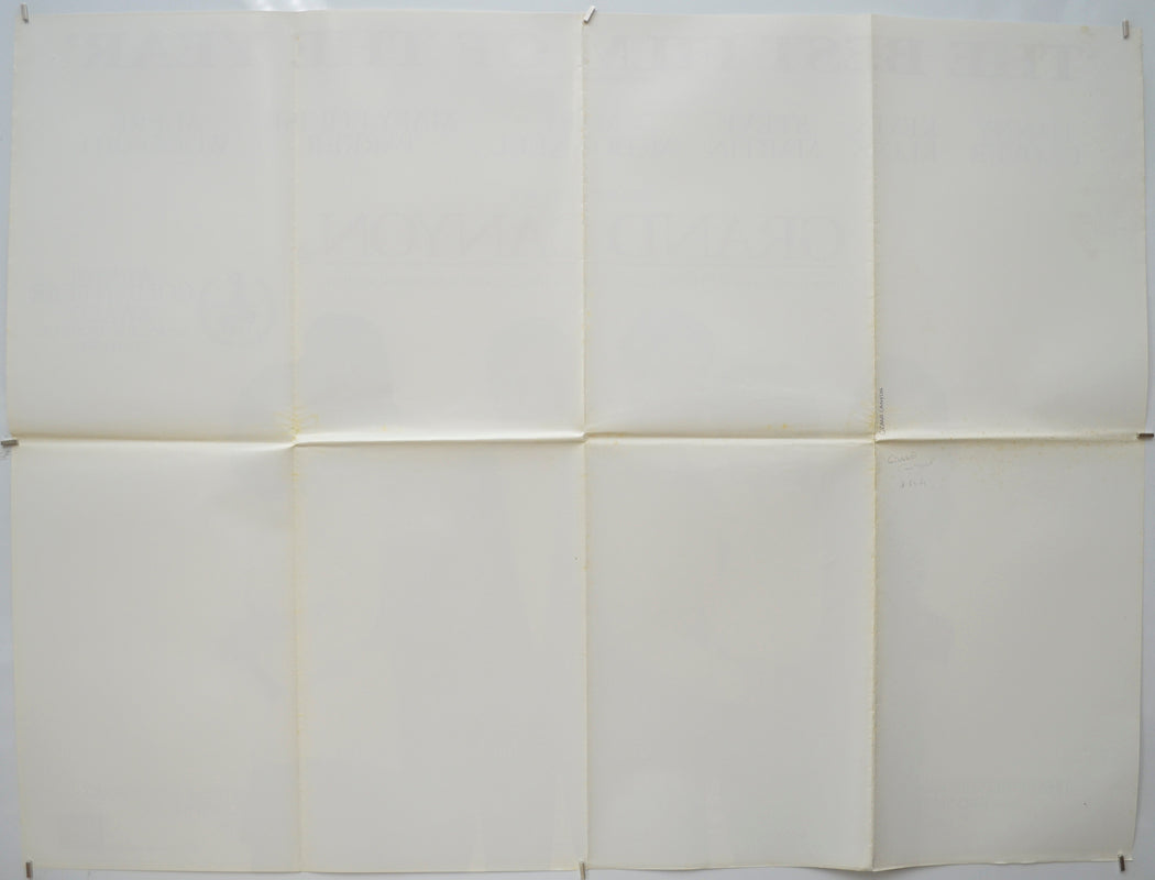 GRAND CANYON (Back) Cinema Quad Movie Poster