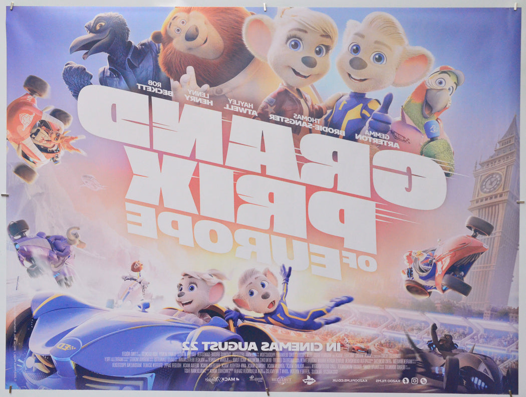 Grand Prix of Europe (Back) Cinema Quad Movie Poster