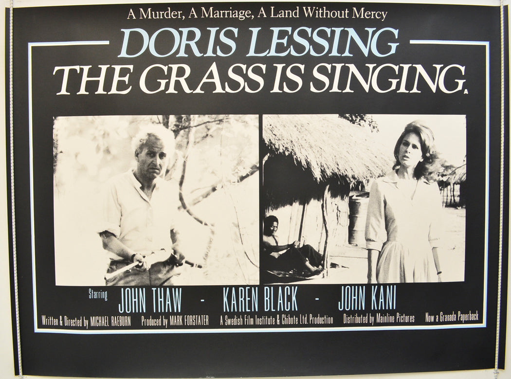 The Grass Is Singing (a.k.a Killing Heat) (a.k.a. Gräset sjunger) Original Quad Poster - Film Poster - Movie Poster